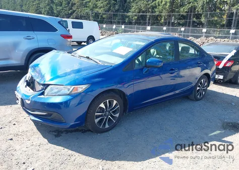 2014 Honda Civic Ex из США, поврежденный, VIN 19XFB2F81EE232568